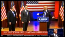 FULL : Donald Trump Holds Special Event for Veterans in Des Moines, IA (1 28 16)