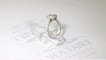 Handmade Cushion Cut Engagement Ring in Halo Setting - ER 1191