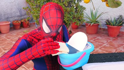 Spiderman VS  Frozen Elsa  in real life PRANK - Superhero Funny Movie parody (1080p 60fps)