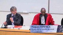 IMH_Le droit à la réinsertion des personnes détenues_1_Allocutions d'ouverture : Hugues KENFACK, Doyen de la Faculté de droit, et Stéphane MOUTON, co-directeur de l’Institut Maurice Hauriou (IMH)