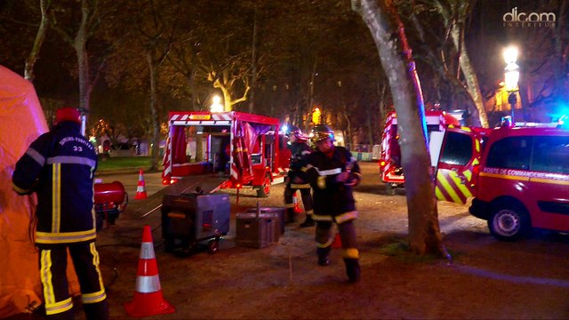 Exercice de préparation à l'Euro de foot à Bordeaux