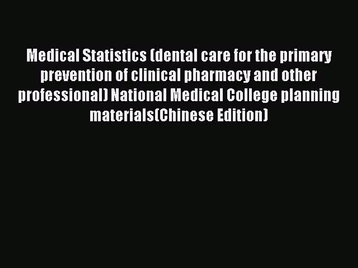 ⁣Read Medical Statistics (dental care for the primary prevention of clinical pharmacy and other