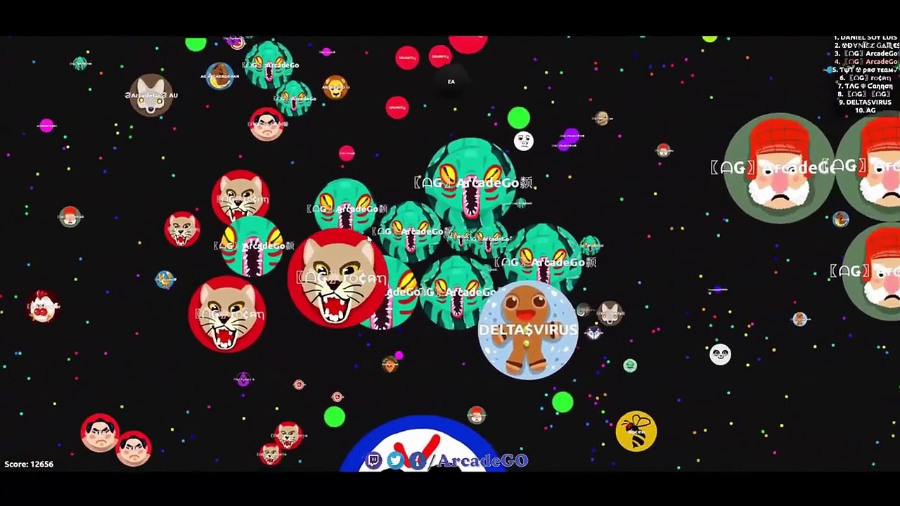 Slither.io HIGHEST SCORE 65K+ Agario Best Team Trick Split (Agar.io/Slitherio Best Moments)