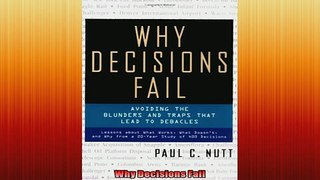 READ book  Why Decisions Fail READ ONLINE