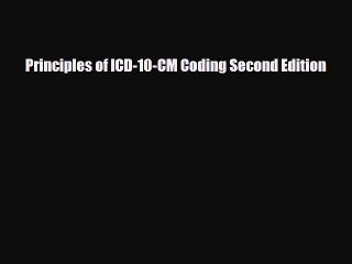 Download Principles of ICD-10-CM Coding Second Edition PDF Free