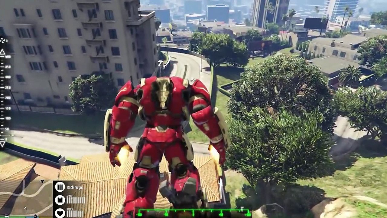 GTA V - Iron Man in Los Santos (Hulkbuster Insane) MOD HD 2016