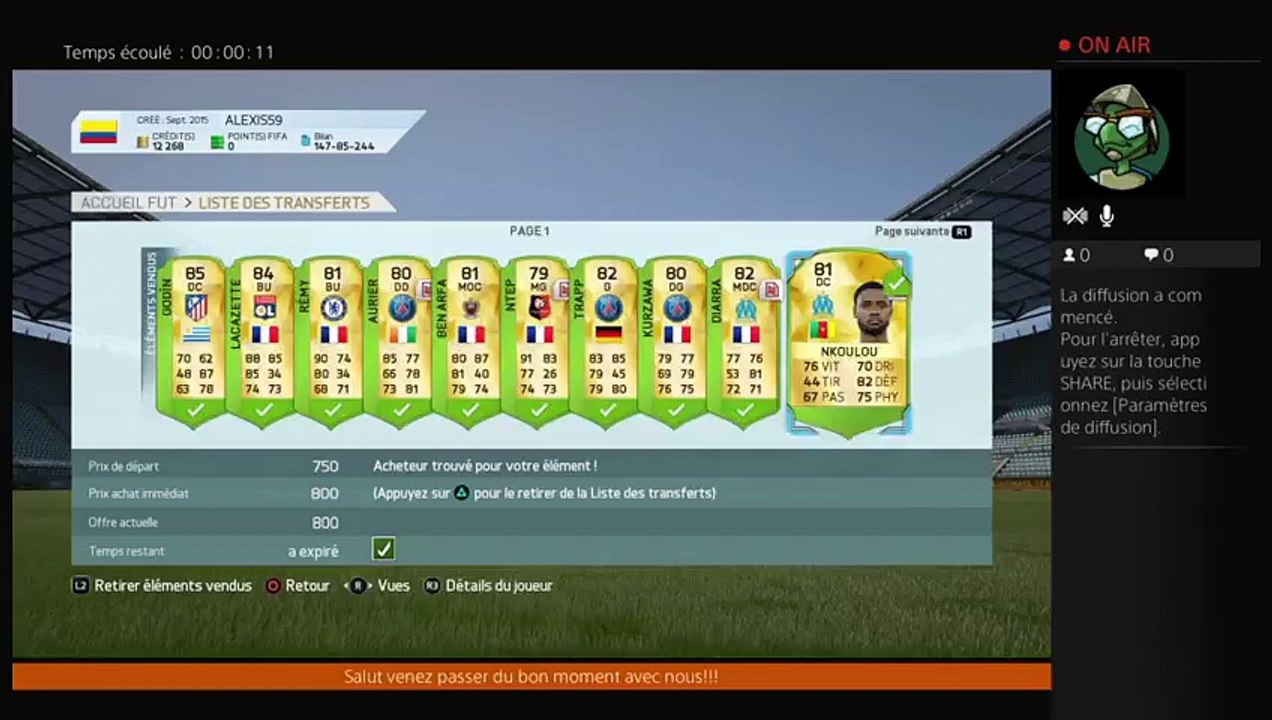 Diffusion PS4 en direct de allex59lsd