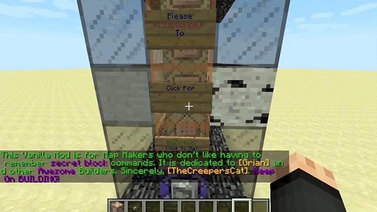Secret Blocks - One Command - Minecraft 1.9
