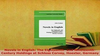 PDF  Novels in English The Eighteenth and NineteenthCentury Holdings at Schloss Corvey Download Online