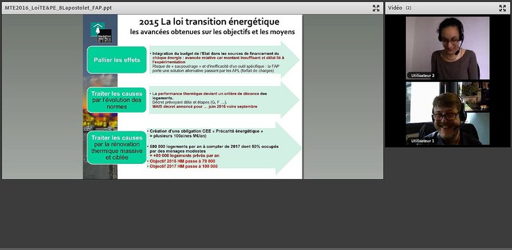 Mardi de la transition énergétique : loi de transition énergétique et lutte contre la precarité 2/4