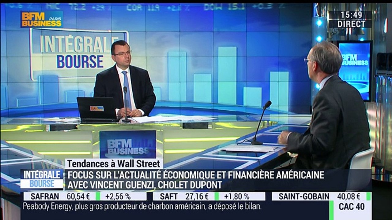 Les tendances à Wall Street: "Le marché américain a mieux tenu que les autres marchés, sauf quand il anticipe une remontée des taux de la Fed", Vincent Guenzi - 13/04
