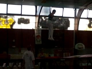 enchaînement de salto tramp