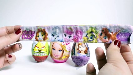 Surprise Eggs Frozen Barbie Peppa Pig Sofia Cars 2 Angry Birds Mickey Minnie Huevos Sorpresa Part 8