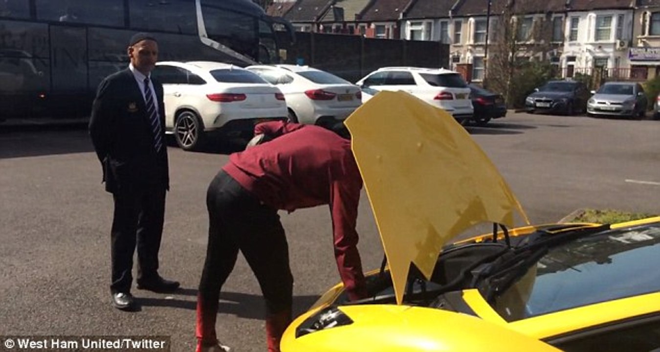 La sublime lamborghini de Dimitri Payet