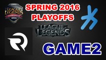 (LOL)OG vs H2K Highlight(EU LCS 2016 Spring Playoffs) Game2