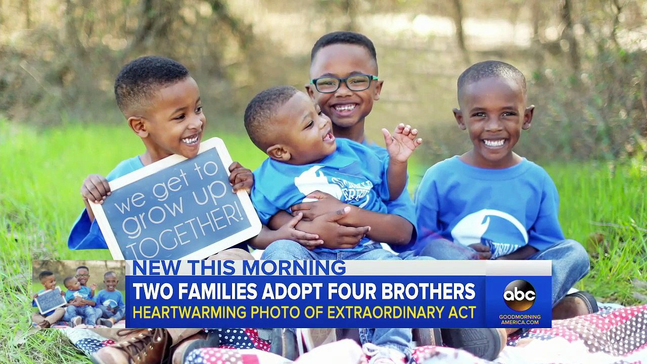 Four Brothers Adopted By Two Families Get To Grow Up Together!