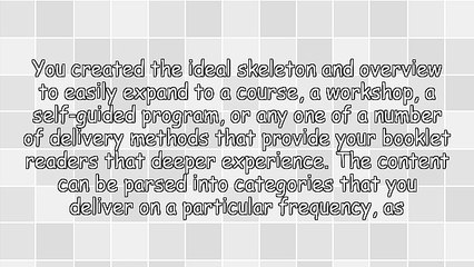 Booklet Tips - Create a Course