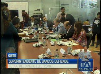 Superintendente de Bancos defiende el uso de dinero electrónico