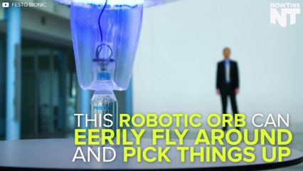 Festo's Flying Orb Can Fly On Its Own And Pick Stuff Up