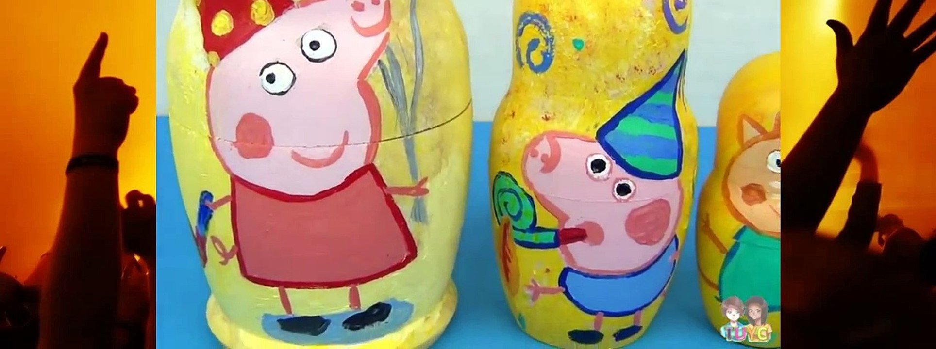 Peppa Pig Nesting Matryoshka Dolls, Stacking Cups with George, Bubble Guppies, Minnie Mouse / TUYC