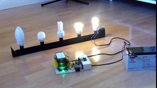 Make an inverter - Power AC devices with a battery