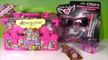 Neon Star Beauty Box! TOKIDOKI Sunglasses Nail Polish LIP GLOSS SHOPKINS LIP BALM!