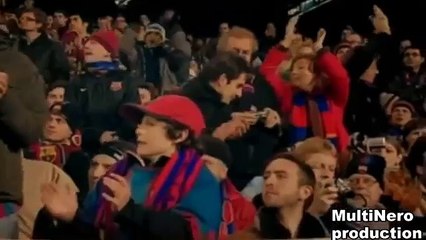 Lionel Messi's first goal for Barcelona