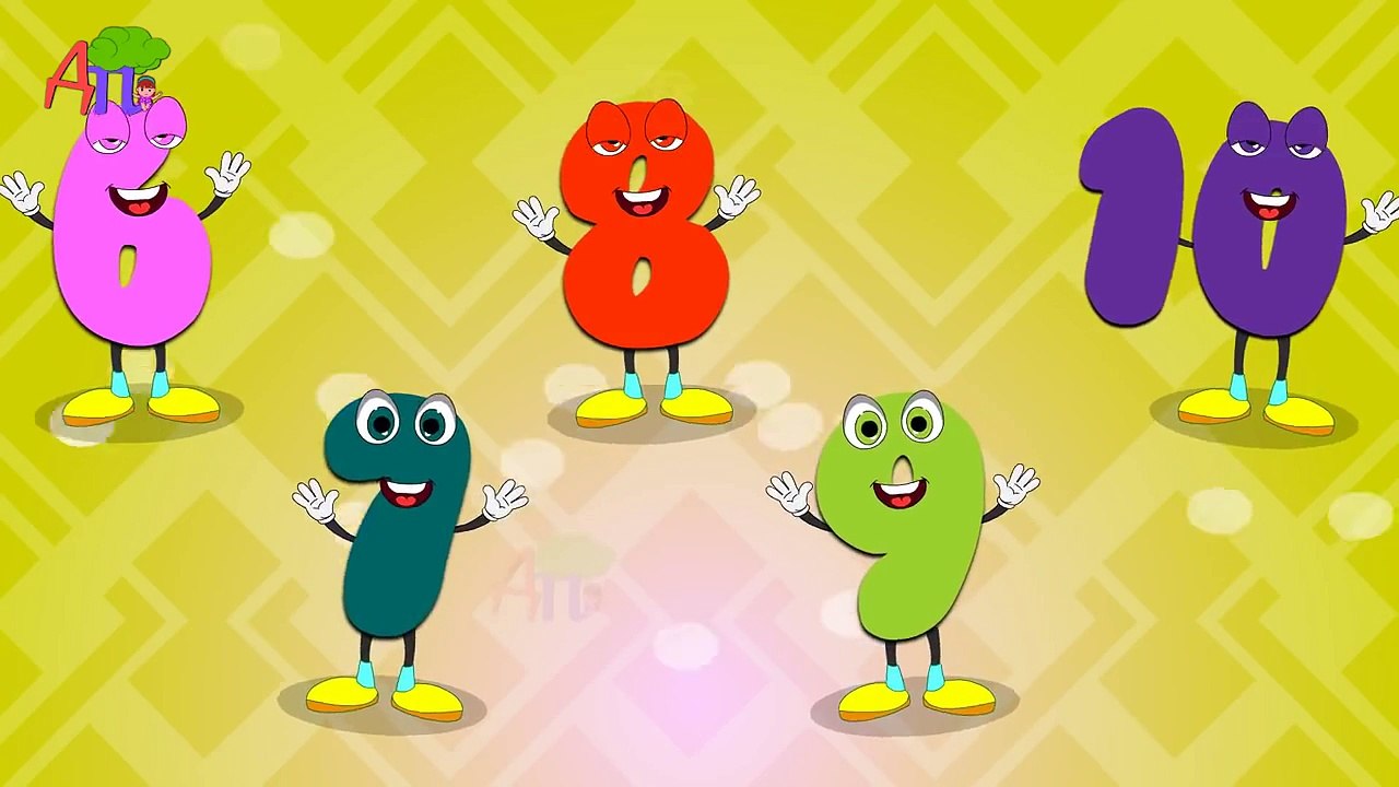 Развивающая песенка-мультфильм: учим цифры от 1 до 10 | Russian numbers song 1-10.
