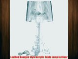 LexMod Bourgie Style Acrylic Table Lamp in Clear