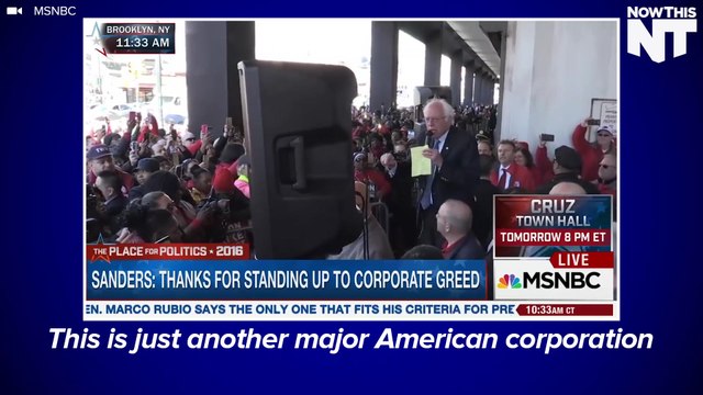 Bernie Sanders Joins Verizon Workers On Picket Line