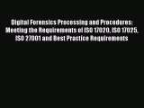 [PDF] Digital Forensics Processing and Procedures: Meeting the Requirements of ISO 17020 ISO