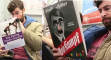 Watch: This guy reads fake books on the subway and the reactions are priceless