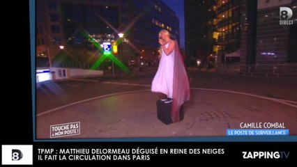 TPMP : Matthieu Delormeau déguisé en Reine des Neiges, il fait la circulation dans Paris (Vidéo)
