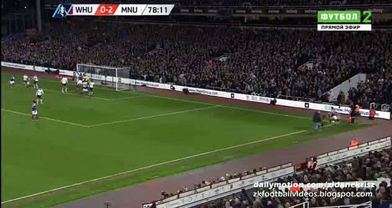 Andy Carroll Goal HD - West Ham 1-2 Manchester United FA Cup 13.04.2016 HD