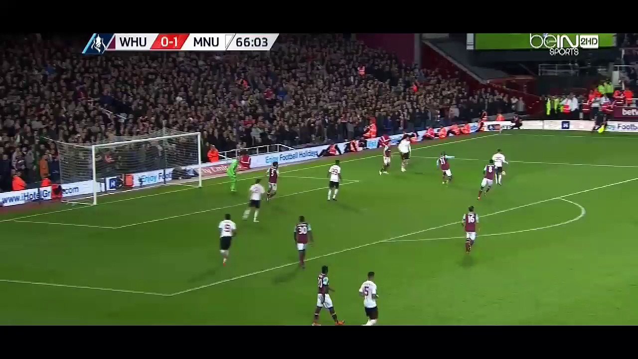 Marouane Fellaini Goal ~ West Ham vs Manchetser United 0-2 13.04.2016