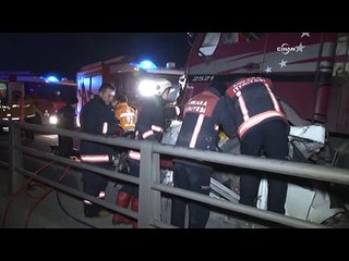 Ankara'da feci kaza: 2 ölü