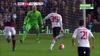 West ham United - Manchester United 1-2 (April 13, 2016, 1⁄4 of the FA Cup final)