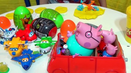 Super Wings Pig George Peppa Pig Em Português Galinha Pintadinha Massinha Ovos Surpresas - Parte 2