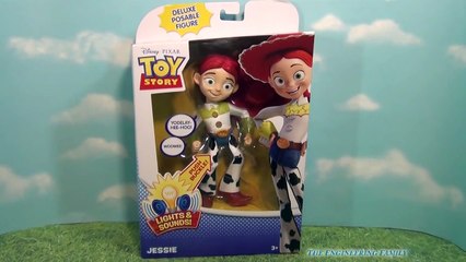 TOY STORY Disney Pixar Light and Glow Jessie Toy Story Disney Video Toy Review