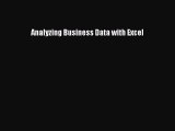 Download Analyzing Business Data with Excel PDF Online