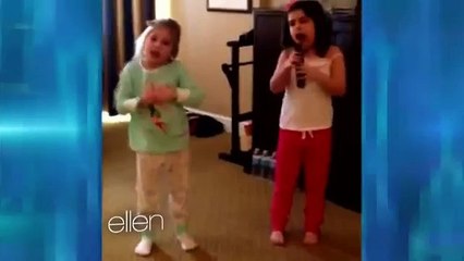 Sophia Grace and Rosie harmonizing