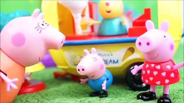 Pig George da Família Peppa Pig Come Muito Algodão Doce e Vomita no Vaso Sanitário! Em portugues