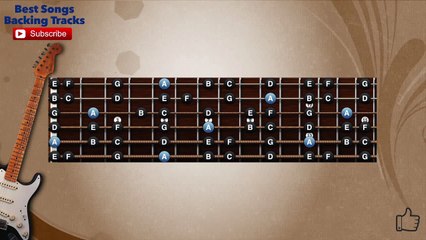 Summertime Jazz Guitar MELODY Backing Track with scale