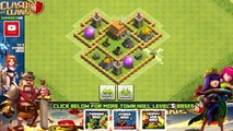 Clash of Clans Town Hall 5 Defense (CoC TH5) BEST Hybrid Base Layout Defense Strategy