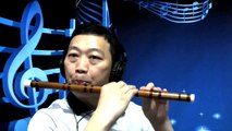 《Castle in the Sky》Chinese bamboo flute practice Key F and Bass bB dizi music