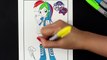 MLP Equestria Girls #1 Rainbow Dash Coloring with Sharpie, Crayola, & Prismacolor by DarlingDolls