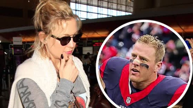 Kate Hudson Smiles When Asked About Dating JJ Watt