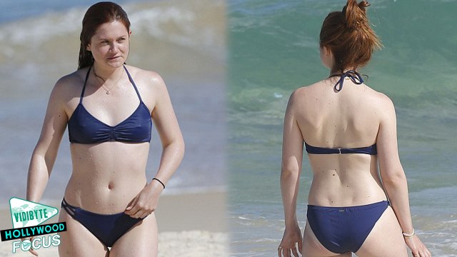 Bonnie Wright showcases her Enviable Bikini Body in a Navy