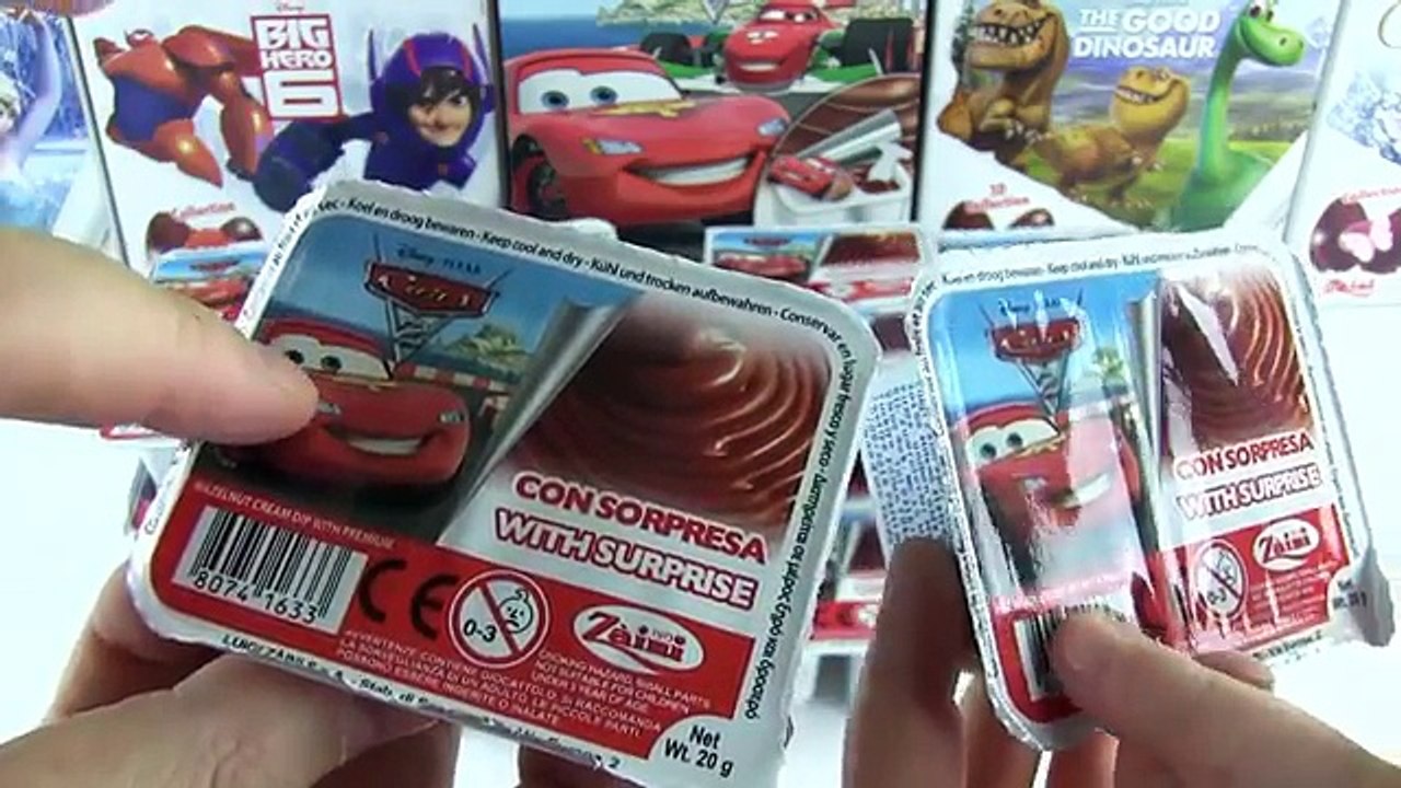 20 The Cars Çikolatalı Sürpriz Oyuncak Paketleri Açma Şimşek McQueen vs. Mater Challenge (Trend Videos)