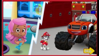 Blaze and the Monster Machines & Paw Patrol - Fire fighters rescue full episode